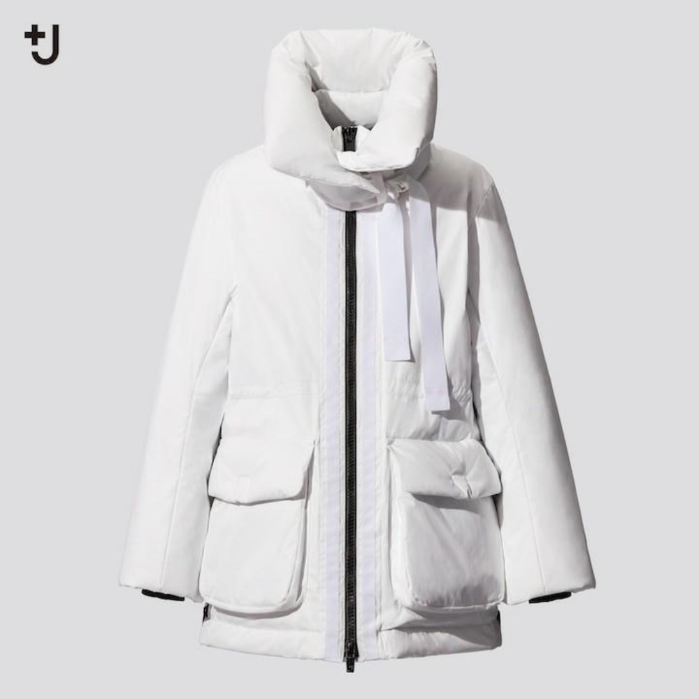 UNIQLO +J Jil Sander Iconic Down Short Coat  2020 OFF WHITE  US XS NEW w/o Tags